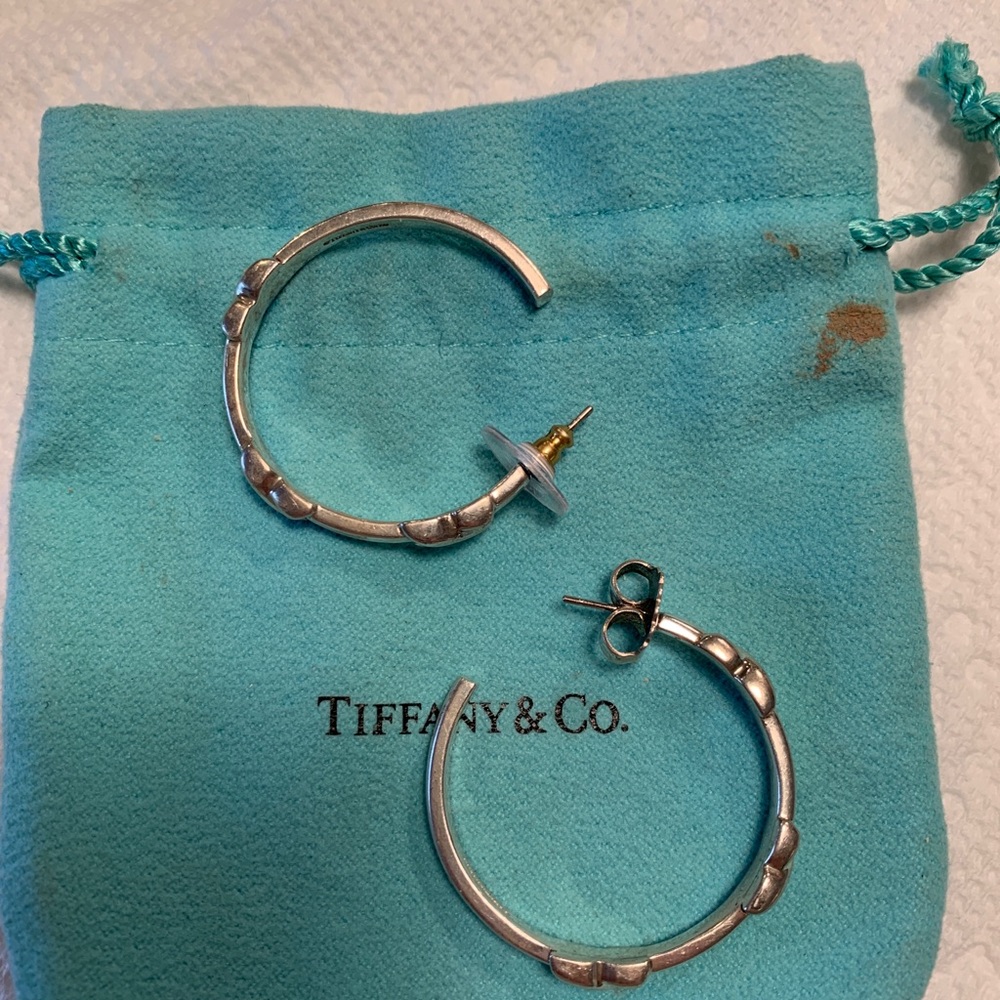 Tiffany Signature Hoop Sterling Silver earrings